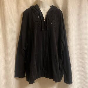 Torrid zip front hoodie black size 5
